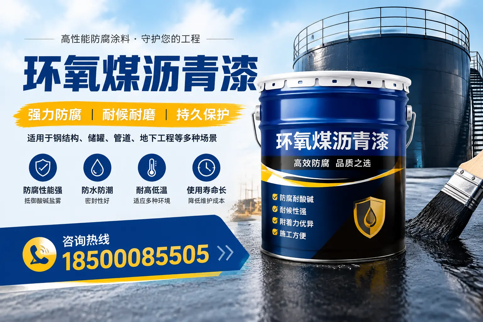 环氧煤沥青漆在工业中的应用，沈阳企业的选择